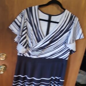 Striped Black and White Dress